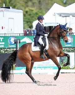 Olivia Lagoy-Weltz and Rassing's Lonoir at the 2017 CDI-W Palm Beach Derby :: Photo © Sue Stickle
