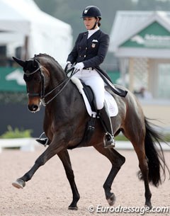 Adrienne Lyle and Horizon at the 2017 CDI Wellington :: Photo © Astrid Appels