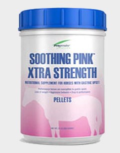 Cargill's Progressive Nutrition Soothing Pink supplement is used to prevent gastric upset