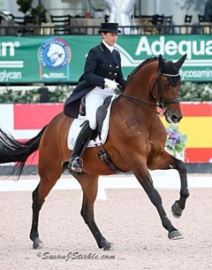 Tinne Vilhelmson and Esperance at the 2017 CDI-W Palm Beach Derby :: Photo © Sue Stickle