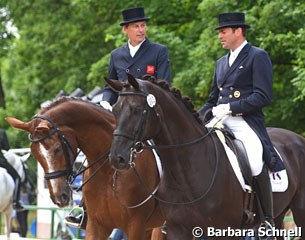 Emile Faurie chatting with Heiner Schiergen