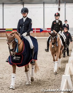Henriette Schmidt on Mister Dornik leads the pony line up