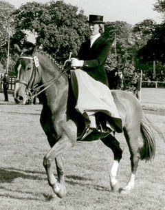 Angelika even rode in a side-saddle