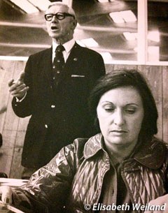 A young Mariette Withages attends the international judges seminar at Elgg (CH) in 1976. The seminar is led by Colonel Gustav Nyblaeus from Sweden, one of the most influential FEI judges ever.