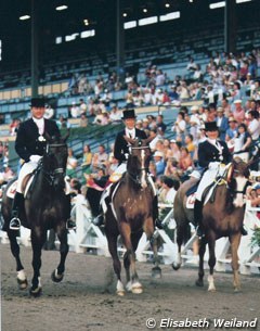 The Swiss Dressage Team at the 1984 Olympic Games