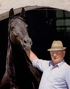 Herbert de Baey with stallion Rubinstein I