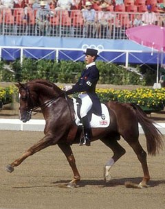 Carl Hester and Giorgione at the 1992 Olympic Games in Barcelona