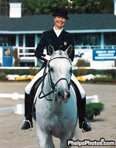 Anne Gribbons and Metallic at the 1994 Dressage at Devon CDI :: Photo © Phelpsphotos.com