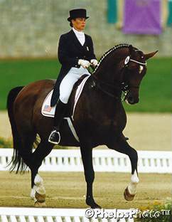 Michelle Gibson and Peron at the 1996 Olympic Games :: Photo © Mary Phelps