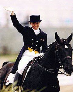 Evi Strasser and Lavinia at the 1996 Olympic Games
