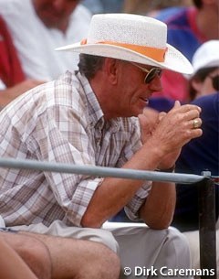 Anky's father Wim van Grunsven at the 1996 Olympic Games