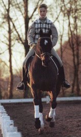 Delphine Meiresonne and Noble Casper training at Coby van Baalen's :: Photo © Dirk Caremans