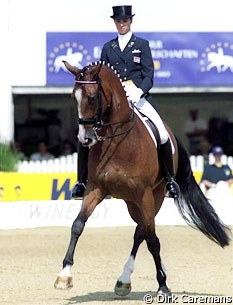 Gonnelien Rothenberger-Gordijn and Bo at the 1997 European Championships in Verden :: Photo © Dirk Caremans