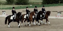 The Belgian team riding their winning Kur to Music