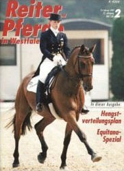 Isabell Werth and Amaretto on the cover of Reiter und Pferd