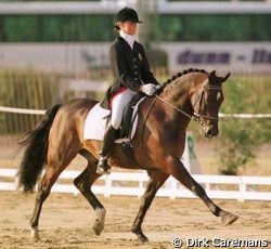 Delphine Meiresonne and Noble Casper, 1998 European Pony Champions :: Photo © Dirk Caremans