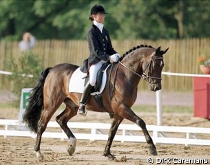 Delphine Meiresonne and Noble Casper Win the 1998 European Pony Championships in Le Touquet (FRA) :: Photo © Dirk Caremans