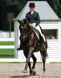 Anne van Neste-d'Ieteren on Iguazu at the 1998 CDI Schoten :: Photo © Dirk Caremans