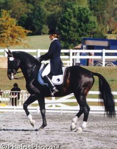 Mary Alice Malone and Contango at the 1998 Region I Finals :: Photo © Mary Phelps