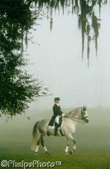 Janne Rumbough and Gaucho III in Florida in 1998 :: Photo © Mary Phelps