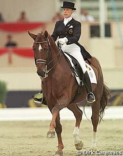 Arlette Holsters and Faible at the 1998 World Equestrian Games :: Photo © Dirk Caremans