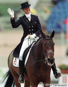 Anky van Grunsven and Bonfire at the 1998 World Equestrian Games :: Photo © Dirk Caremans
