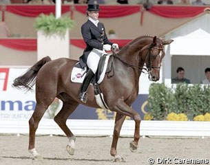 Isabell Werth and Gigolo at the 1998 World Equestrian Games in Rome, Italy :: Photo © Dirk Caremans