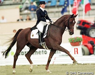 Isabell Werth and Gigolo at the 1998 World Equestrian Games :: Photo © Dirk Caremans