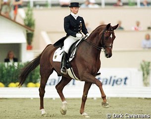 Isabell Werth and Gigolo at the 1998 World Equestrian Games in Rome, Italy :: Photo © Dirk Caremans