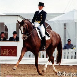 Sabine Rüben on Giovanni at the 1999 CDN Bad Honnef :: Photo © Mary Phelps