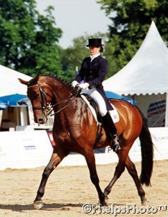 Christine von Oldershausen and Amica Farina at the 1999 Parkfestival Dressur Bad Honnef :: Photo © Mary Phelps