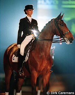 Anky van Grunsven and Bonfire at the 1999 CDI-W 's Hertogenbosch :: Photo © Dirk Caremans