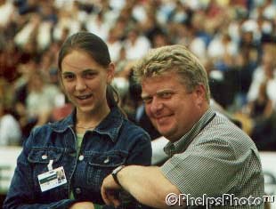 Astrid Appels and Dirk Caremans at the 1999 European Dressage Championships in Arnheim :: Photo © Mary Phelps