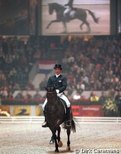Arjen Teeuwissen and Goliath T at the 1999 CDI-W Mechelen :: Photo © Dirk Caremans