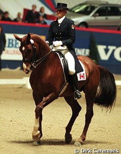 Dana Hewett and Enfantico at the 1999 World Cup Finals in Dortmund :: Photo © Dirk Caremans