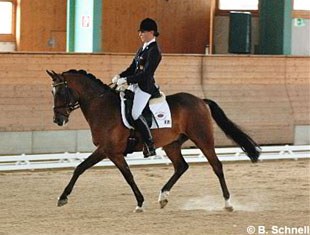 Lydia Camp and Nelson at the 2005 Bundeschampionate