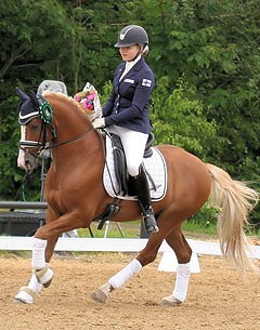 Top Tilas (by Top Anthony x Dark Rubin), Elite international FEI dressage pony for sale