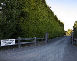 Sunbury Lodge equestrian centre enterance