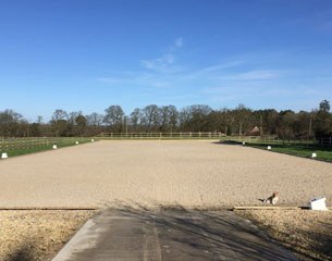 The outdoor school at Huntsman Stables