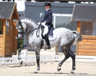 Anna Blomgren and Torveslettens Quattro at the 2017 CDI Roosendaal :: Photo © Astrid Appels