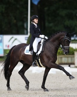 Theodora Livanos and Winston at the 2017 European Junior Riders Championships :: Photo © Astrid Appels