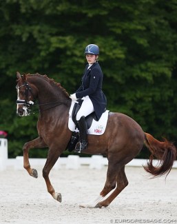 Rebecca Swain and Bon Jovi at the 2019 CDIO Compiègne :: Photo © Astrid Appels