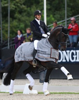 Andreas Helgstrand and Jovian win the 5-YO Finals at the 2019 World Young Horse Championships :: Photo © Astrid Appels