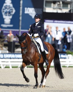 Henri Ruoste and Rossetti at the 2019 European Dressage Championships in Rotterdam :: Photo © Astrid Appels