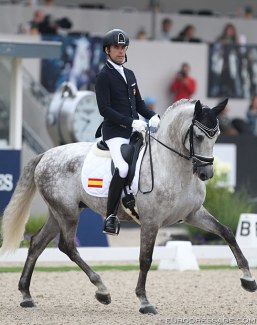 Alberto García-Briñón Martin on Molinero FS at the 2019 World Young Horse Championships :: Photo © Astrid Appels