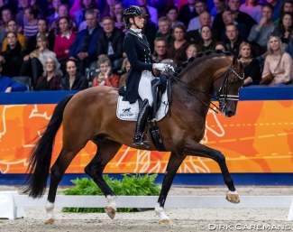 Dinja van Liere and Geniaal in the 2020 VHO Trophy :: Photo © Dirk Caremans