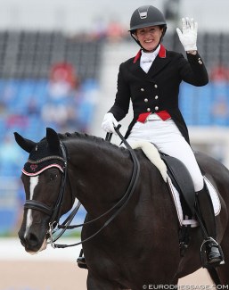 Belinda Trussell and Tattoo at the 2018 World Equestrian Games :: Photo © Astrid Appels