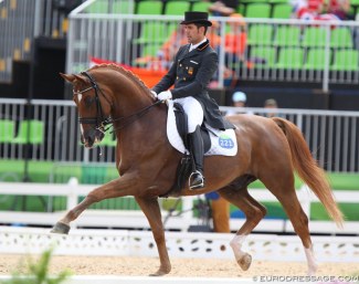 Severo Jurado Lopez and Lorenzo at the 2016 Olympic Games in Rio :: Photo © Astrid Appels