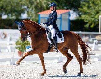 Spanish young rider Julia Alvarez Abad on Du Pre at the team selection trial :: Photo © Lily Forado