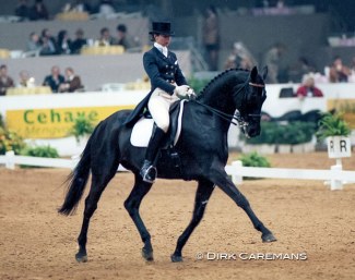 Monica Theodorescu and Arrak xx at the 1997 World Cup Finals in 's Hertogenbosch :: Photo © Dirk Caremans